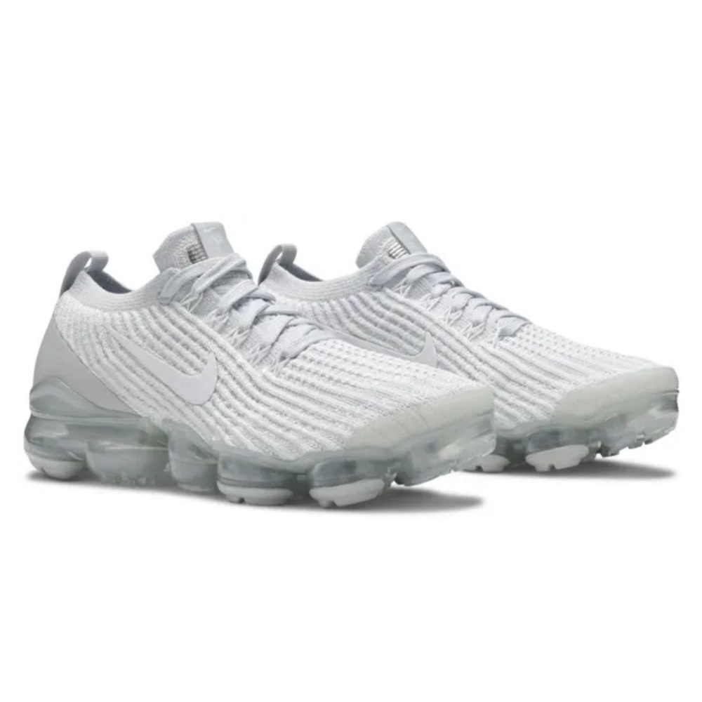 Nike White VaporMax Flyknit Sneakers